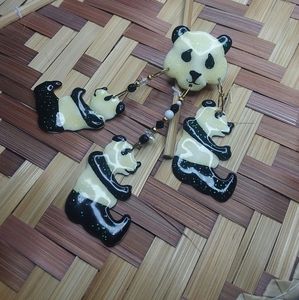 Lunch at the ritz clip on earings